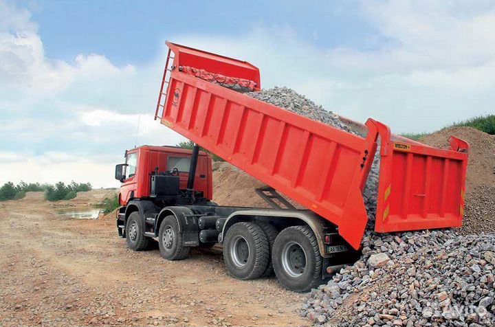 Гравий различных фракций + доставка. От 20 куб. м