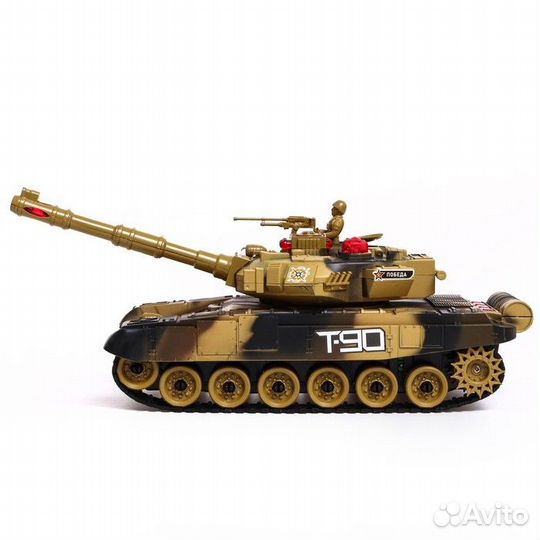 Танк радиоуправляемый Т90, свет и звук