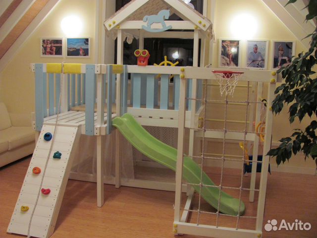 Детский комплекс для дома Савушка Baby 8 голубой