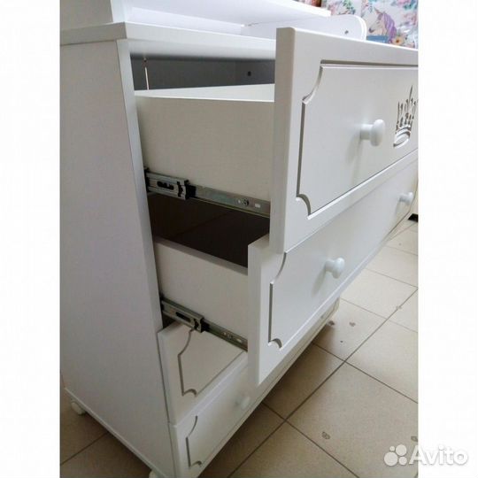 Комод пеленальный Malika Queen (слоновая кость)