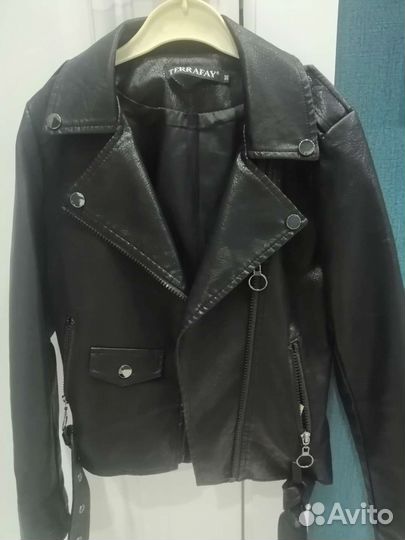 Кожаная куртка косуха детская