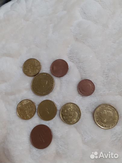 Монеты центы европы