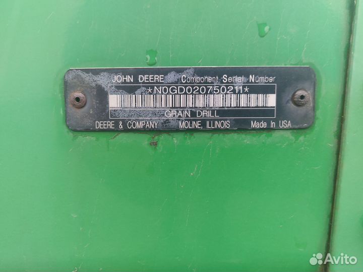 Сеялка John Deere 1590, 2016