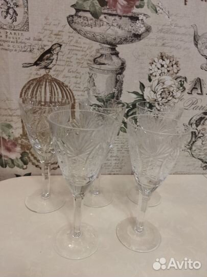 Бокалы для шампанского хрусталь СССР