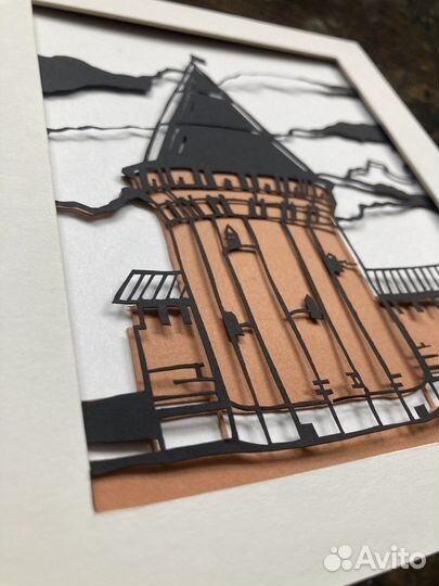 Картина из бумаги Смоленск