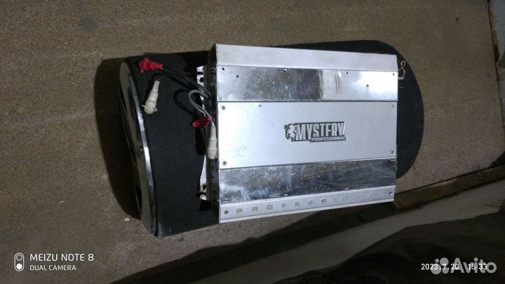 Сабвуфер и усилитель бу автомобильный