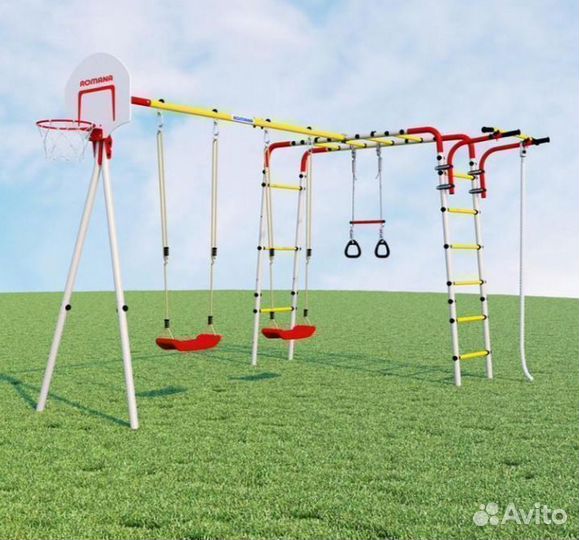 Детский игровой комплекс для дачи для 2 детей