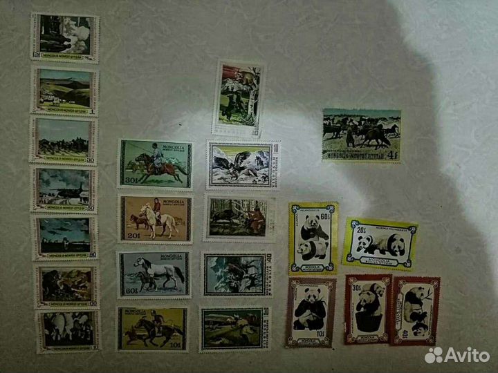 Марки Монголия серия монгол шуудан