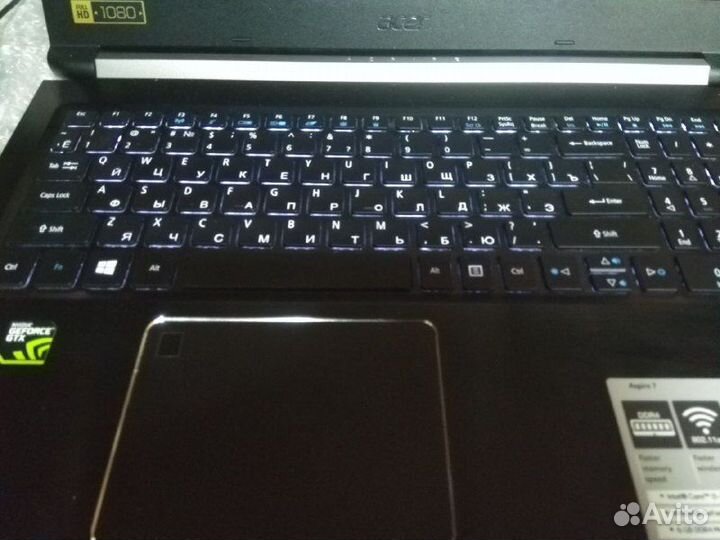 Игровой ноутбукI5-7300h/6ram/1050-2gb/ssd120+1tb