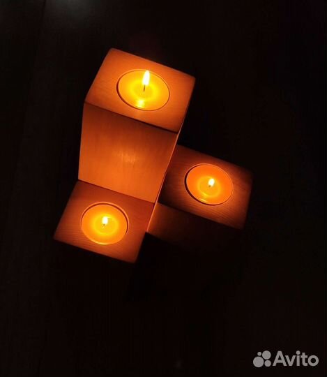 Массивные Loft подсвечники