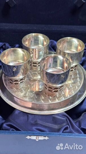 Набор рюмок серебро