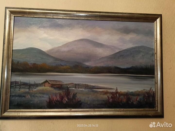 Картина маслом на холсте из Финляндии 50-х гг