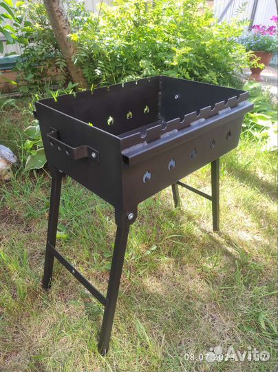 Мангал со складными ножками 2 мм