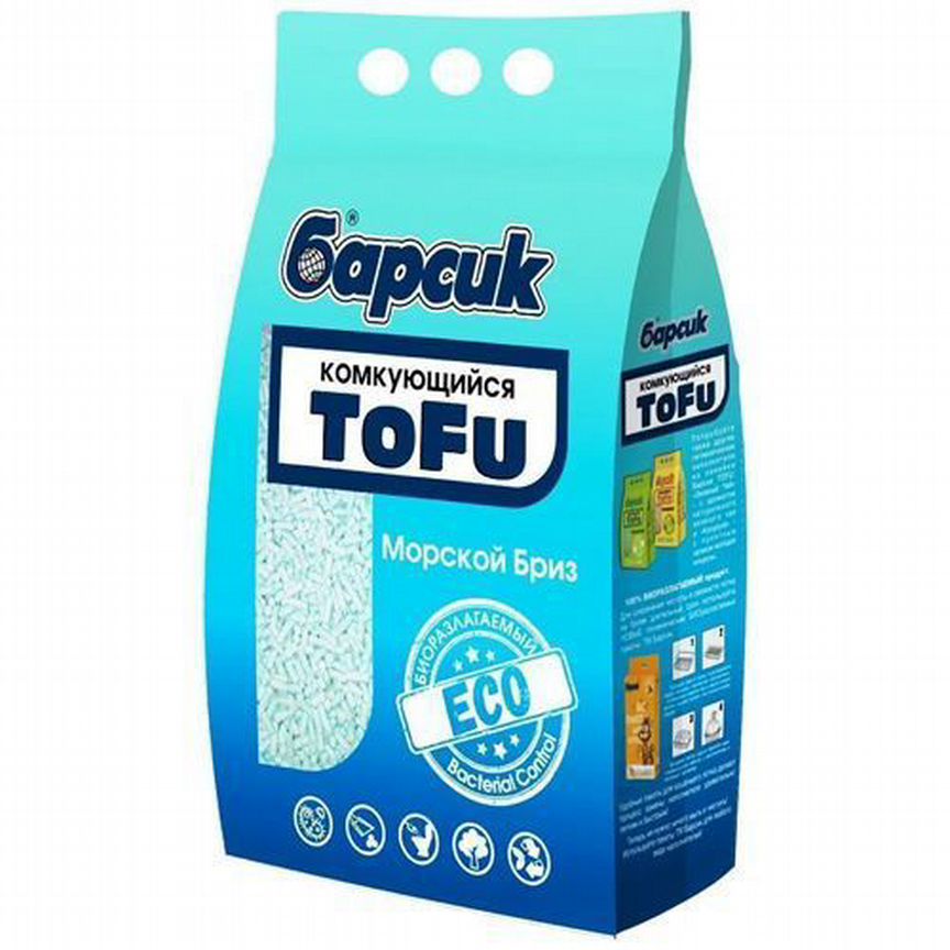 Наполнитель Барсик tofu 15л