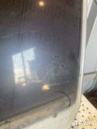 Стекло двери задней левой Hyundai Accent