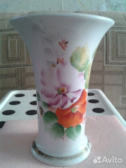 Ваза советский фарфор Дулево 1960г
