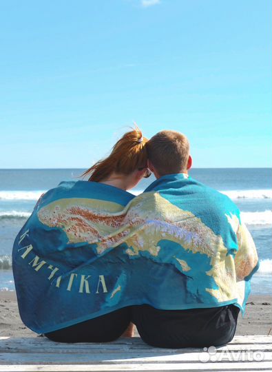 Полотенце махровое, банное, сувенирное Камчатка