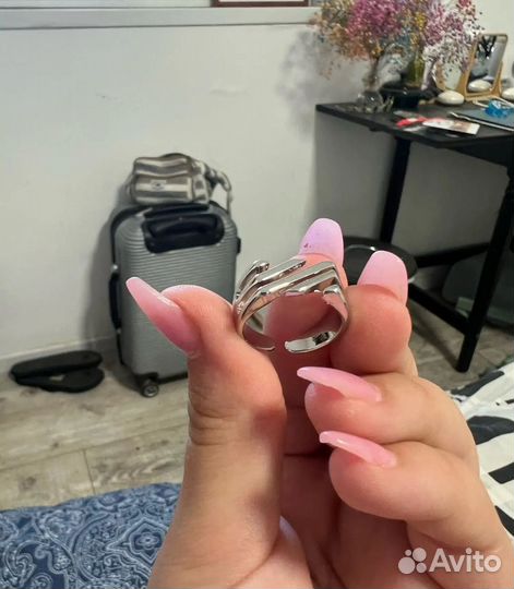 Кольцо серебро 925