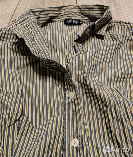 Рубашка женская Amy Gee, р. 46, в полоску