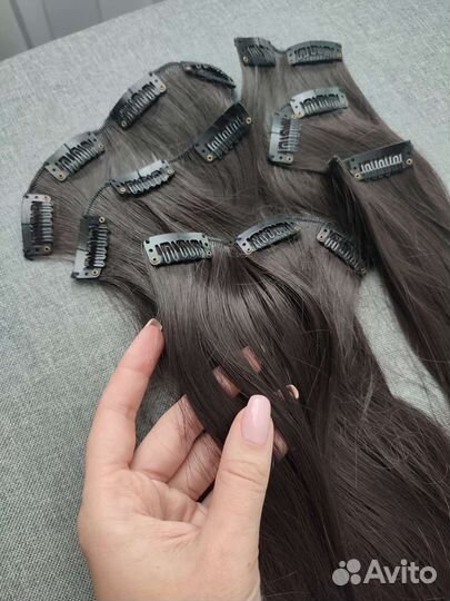 Волосы на заколках искусственные