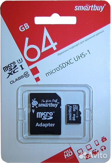 Smartbuy 16, 32, 64 GB, micro SD и microHC,Class10