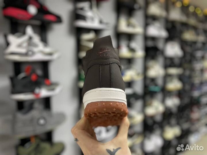 Кроссовки Nike LF 1 Duckboot’17 Beige/Coffee (мех)