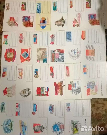 Почтовые карточки и конверты с марками