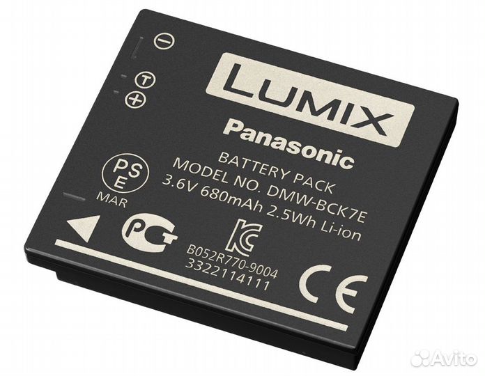 Аккумулятор для фотокамеры DMW-BCK7E