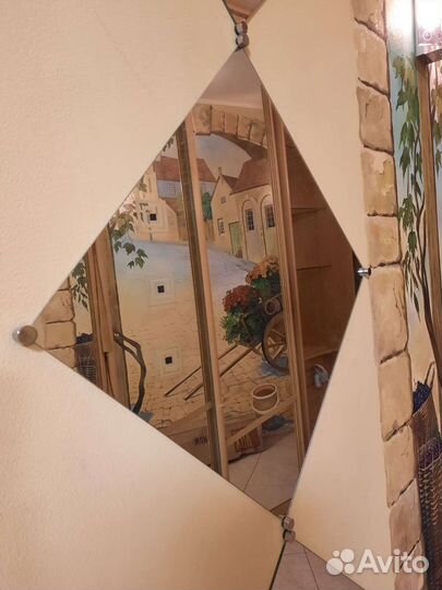 Зеркала квадратные 50*50 панно