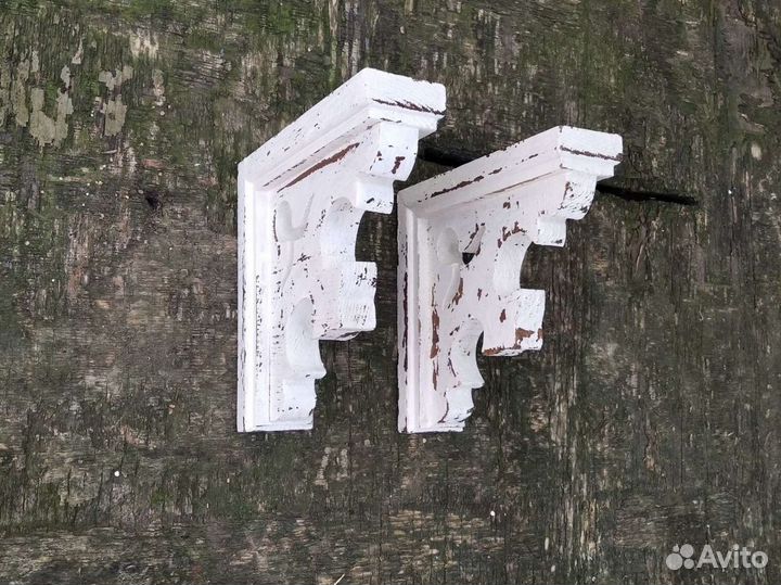 Кронштейн для полки на кухню состаренный прованс