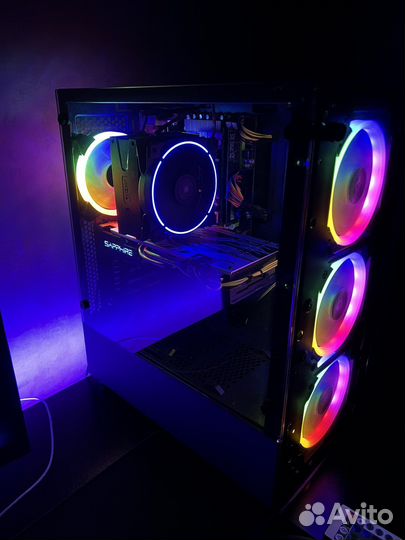 Atermiter x79, Xeon E5 2689, rx 570 4gb, 16 gb озу