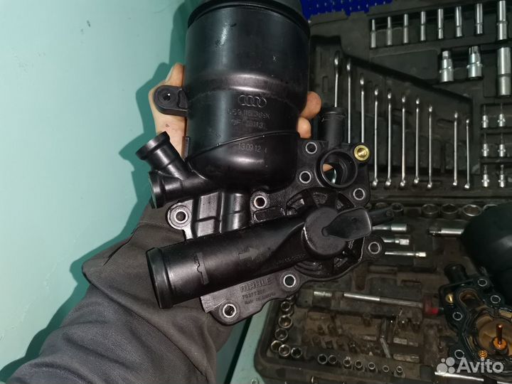 Корпус масляного фильтра туарег 3.0 дизель