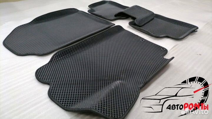 Эва Ева EVA коврики Хендай Солярис с бортами