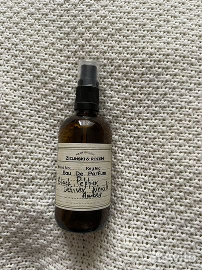 Zielinski & rozen black pepper & amber, neroli