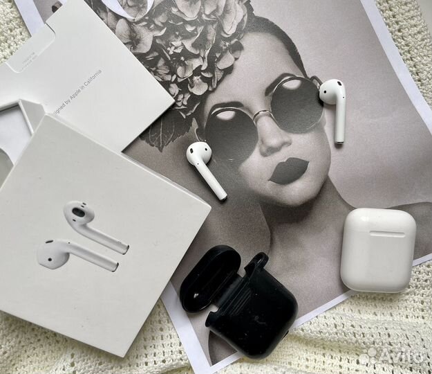 Наушники безпроводные apple airpods 1 б/у