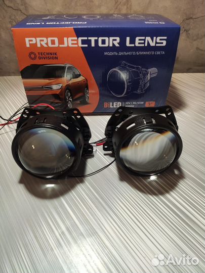 Линзы в фару Bi-Led MTF Technik Division 3.0 дюйма