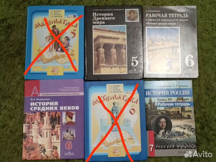 Учебники 5 и 6 класс