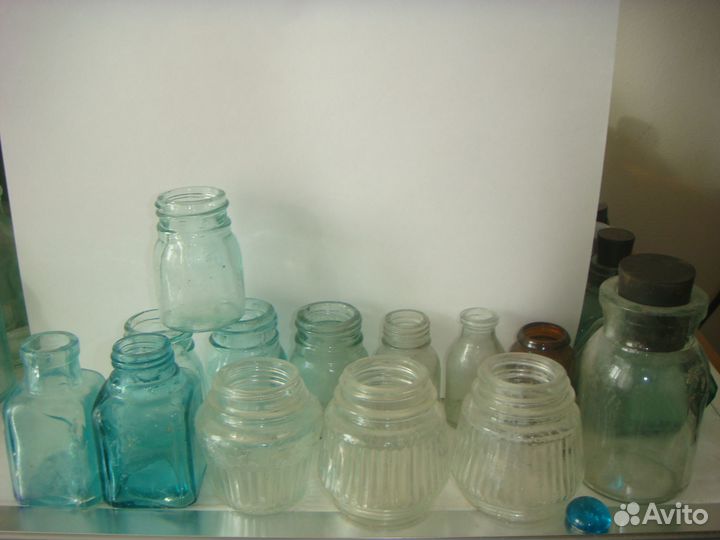 Баночки и бутылочки, пузырьки (стекло, вр.ссср)