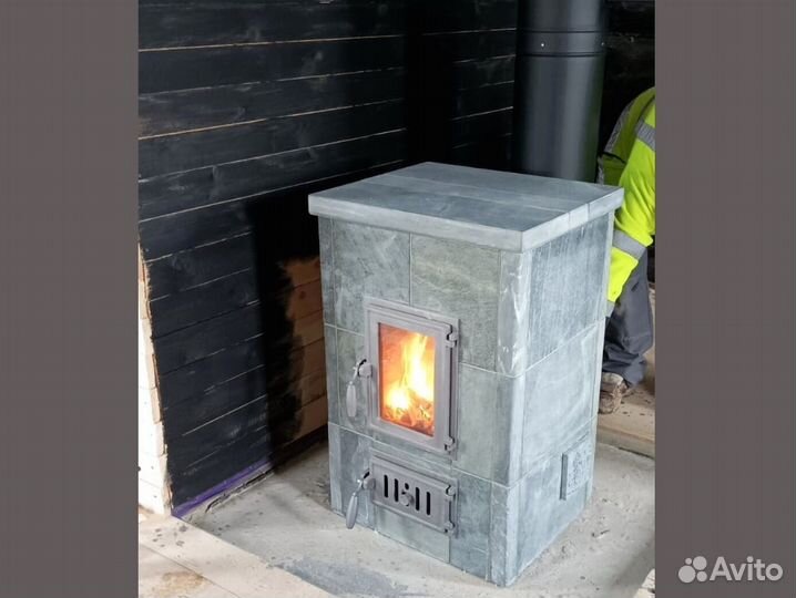 Печь камин отопительная