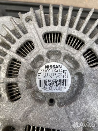 Генератор Nissan Juke