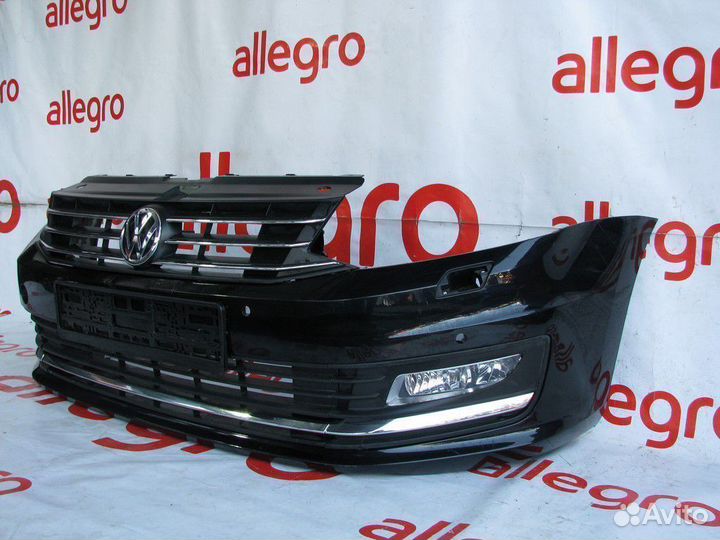 VW Polo Sedan бампер передний рестайлинг 2015+