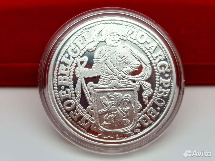 Нидерланды 2019 Рыцарь Лев Львиный Дол Серебр 1 Oz