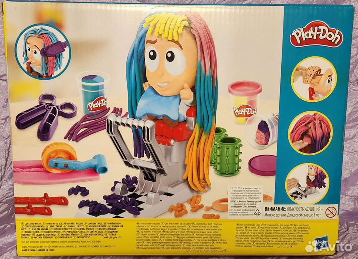 Набор Плей-До Сумасшедшие прически, play-DOH