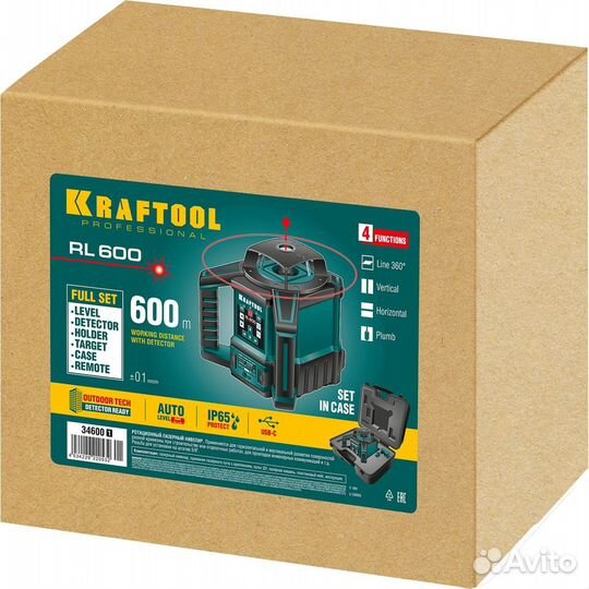 Лазерный нивелир Kraftool RL600