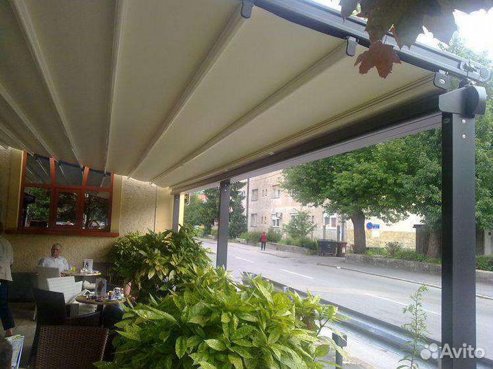 Пергола тентовая, металлическая