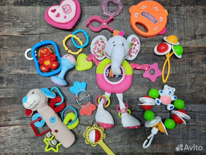 Игрушки для малыша пакетом, развивающая дуга