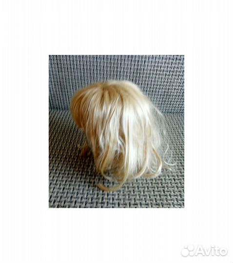 Синтетический женский парик блонд 35см с челкой