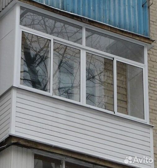 Остекление балконов и лоджий под ключ C8008