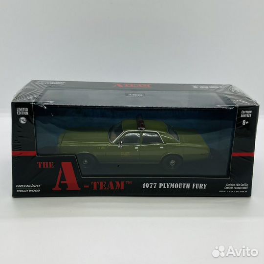 Plymouth Fury 1977 «Команда А» Greenlight 1:43