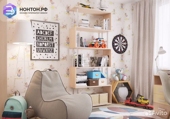 Стеллаж Стойка 6 дуб млечный